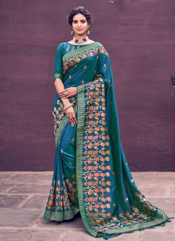 AARDHANGINI SILK Latest Fancy Designer Wedding Wear Heavy Silk Original Banarsi Saree With Latkan Stylish Saree Collection